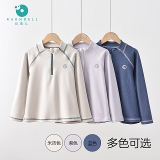 25年秋季新款！儿童半拉链T恤！