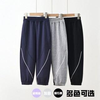 25年秋季新款！儿童压条拼接休闲裤