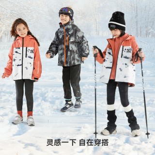 【雪屋三合一】森林棠新款杜邦三防加绒户外保暖冲锋衣防水外套厚