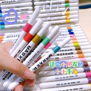 超模君儿童丙烯马克笔36色 小学生美术专用可水画画笔不透纸