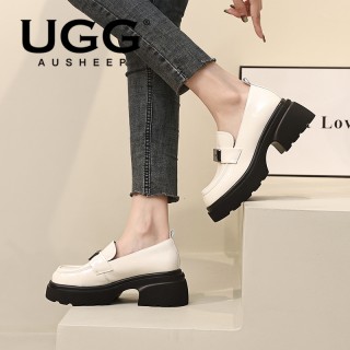 💥【澳洲UGG】品牌直发❗爆款真皮厚底乐福鞋❗ 满满英伦风 ❗ 高品质羊皮材质 柔软细腻❗ 轻松打造百变造型❗