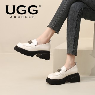 💥【澳洲UGG】品牌直发❗爆款真皮厚底乐福鞋❗ 满满英伦风 ❗ 高品质羊皮材质 柔软细腻❗ 轻松打造百变造型❗