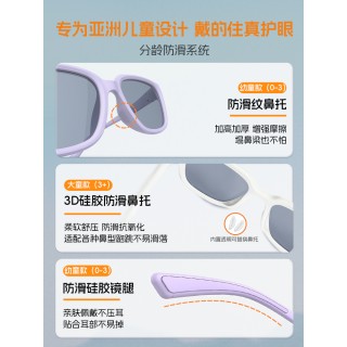 KiGO2025新款City系列儿童太阳镜户外偏光男女孩眼镜防紫外线方框亲子墨镜