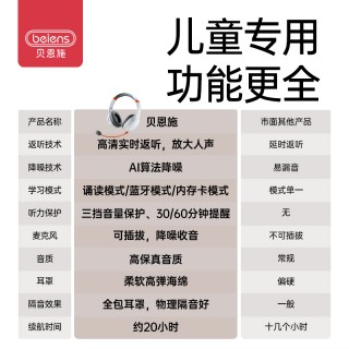 【周三闪购！】贝恩施蓝牙背书专用耳返幼儿青少年学习朗读背诵神器