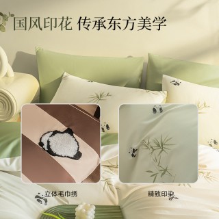 绘睡60支全面暖绒件套纯棉磨毛床单被套秋冬四件套