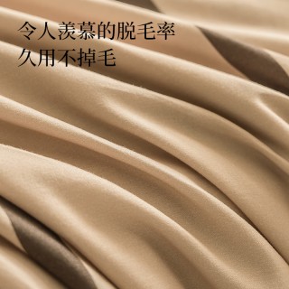 绘睡60支全面暖绒件套纯棉磨毛床单被套秋冬四件套