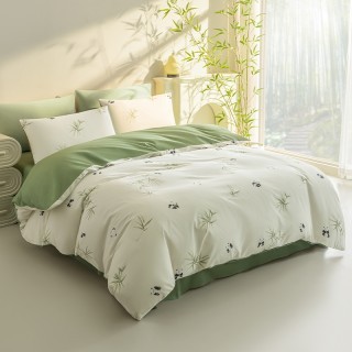 绘睡60支全面暖绒件套纯棉磨毛床单被套秋冬四件套