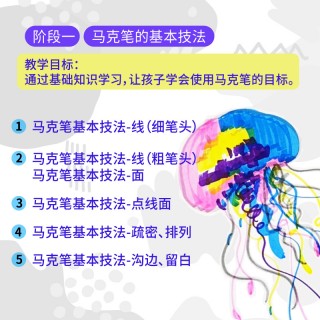 双十一超级福利活动，买课赠课，哈喽爱豆 马克笔绘画课 不赠马克笔 赠送全套绘画材料，送立体摆台画2幅