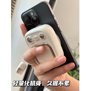 【官方直发】磁吸无线充+有线快充+手机支架，三合一万能充电宝❗️国家3C认证📄【幻响小电视无线充移动电源S18】原创设计超精致❗30分钟回血70%🔋超小巧便携🤏出行必备🏕飞机高铁都可带💕限时秒杀仅109❗