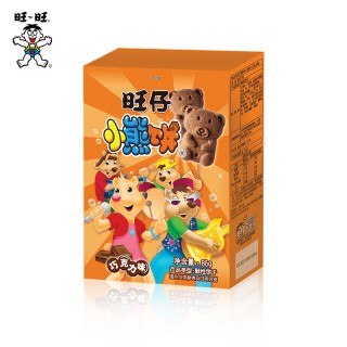 【99元任选20件】旺旺旺仔小熊饼干巧克力味86g