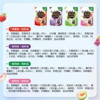【99元任选20件】旺旺蒟蒻果汁果冻_120g草莓 葡萄 白桃 青梅