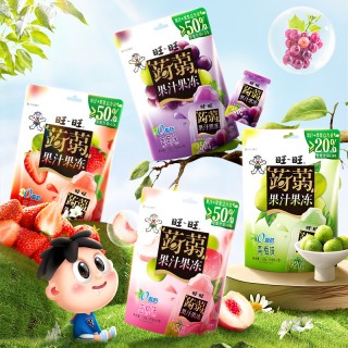 【99元任选20件】旺旺蒟蒻果汁果冻_120g草莓 葡萄 白桃 青梅