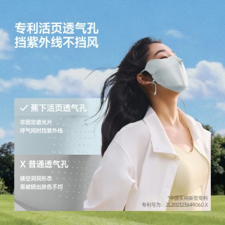 🧵【全脸防护｜蕉下AL204轻薄无痕防晒面罩】  UPF50+高倍防晒阻隔紫外线，告别黑脸晒斑  ✨一体无痕设计软糯亲肤，不勒头不挑脸型  👌弹力大男女都能戴，日常/开车/骑行都合适|  🚗护眼角+护颈一体防护，夏日防晒一步到位🧊