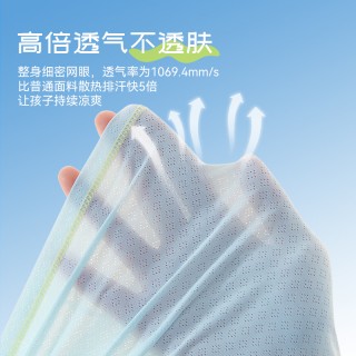 米乐鱼  儿童凉感网眼速干家居服【凉皮套装】