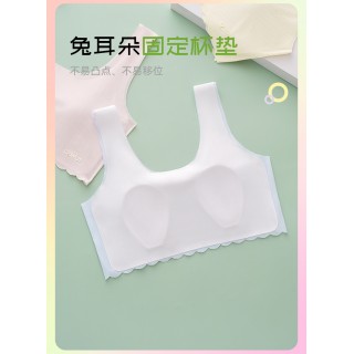 米乐鱼 超薄凉感呼吸「兔耳文胸」
无痕贴肤不显边，面料清凉超薄，兔耳杯清凉感，低敏安全呵护