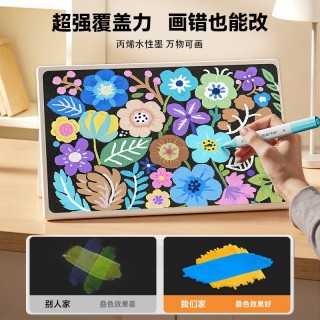 📣19.9💰起抢出口品质‼️花少钱直接给娃安排上*马克笔👉【正品恩米出口款软硬双头丙烯马克笔】市面上不常见！娃画画神器👶🎨  ✅双头设计——软硬双头分工明确！出墨流畅不卡顿！  ✅重磅加量不缩水——足足加量22%💧，单支2.2g超大墨囊，超
