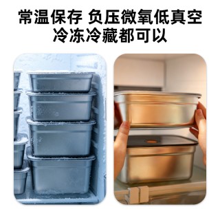 植造份子大容量不锈钢保鲜盒5件套