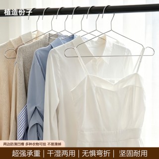 植造份子无印同款干湿两用不锈钢衣架